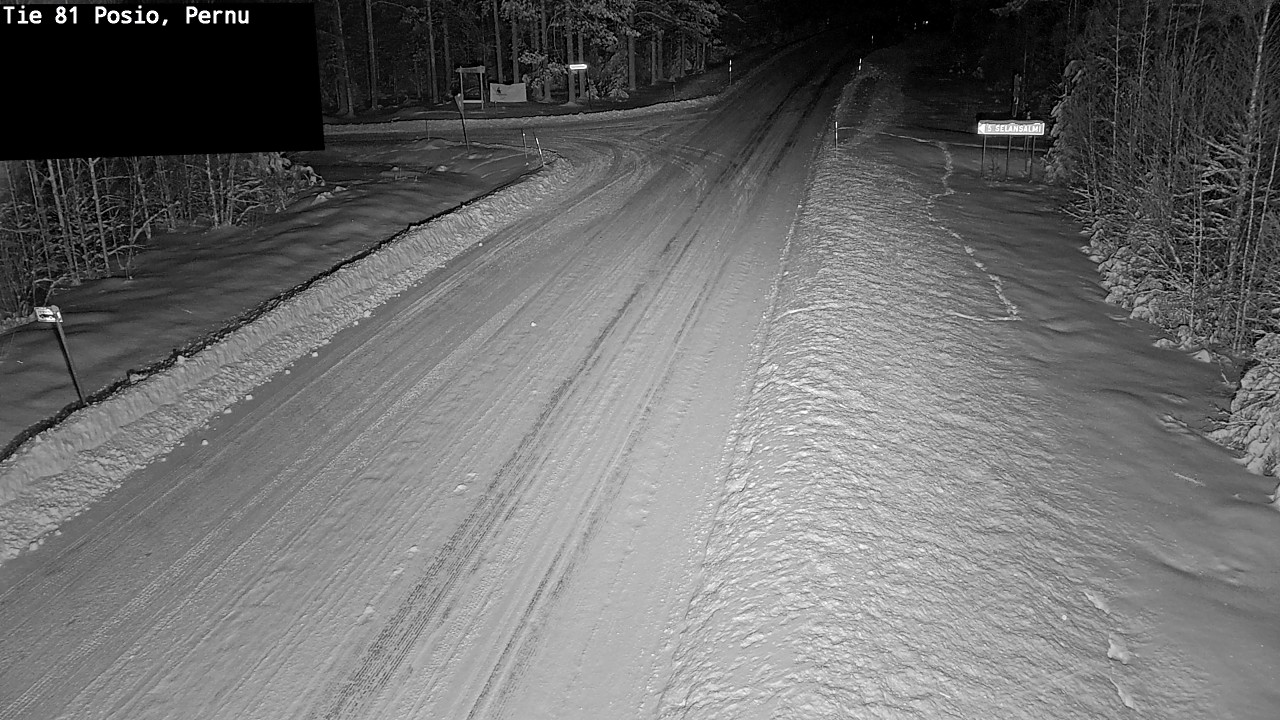Weather Camera Image Road 81 Posio, Pernu, Posio, Lappi