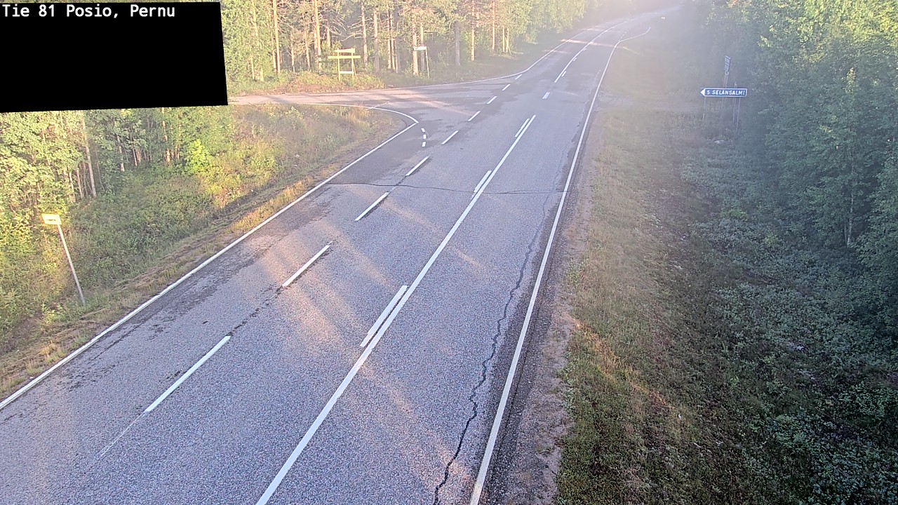 Weather Camera Image Road 81 Posio, Pernu, Posio, Lappi