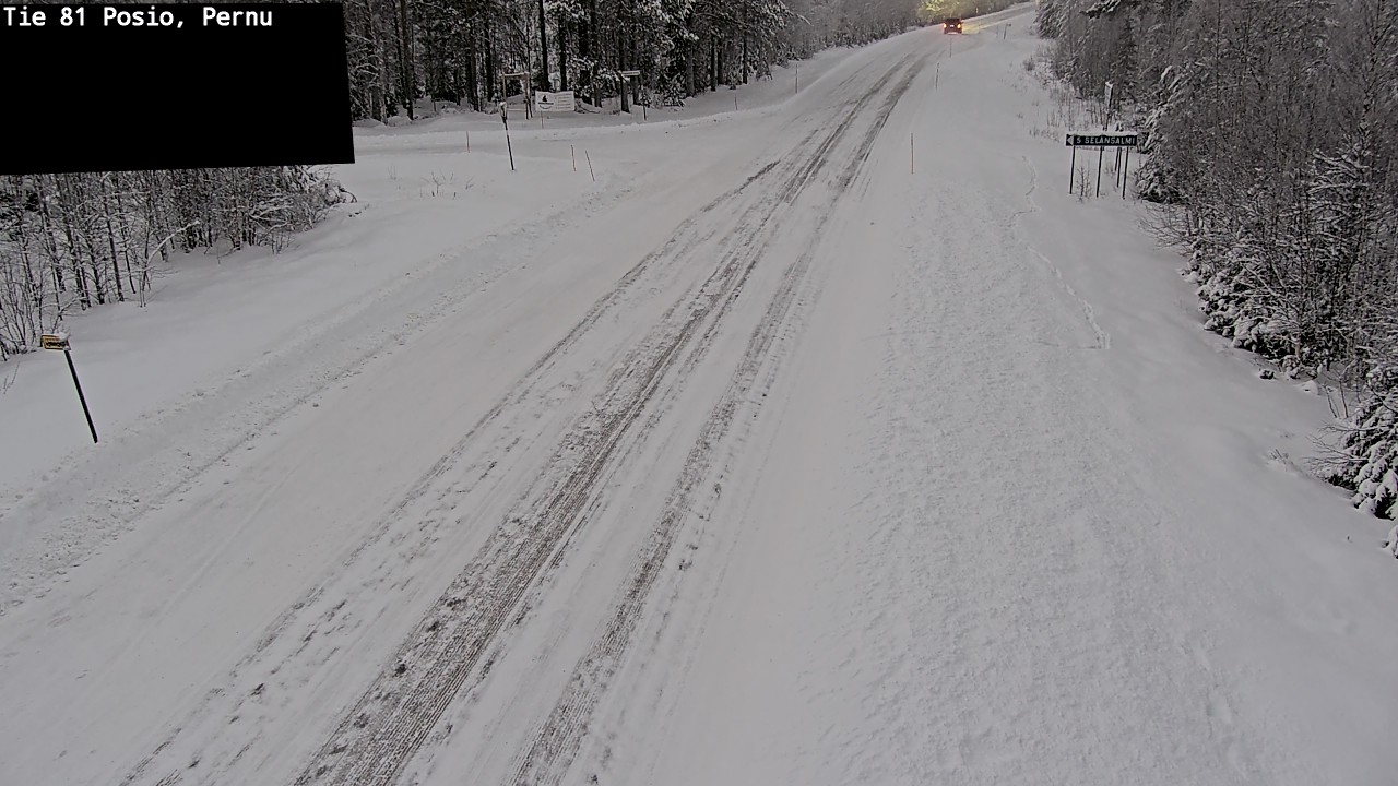 Weather Camera Image Road 81 Posio, Pernu, Posio, Lappi