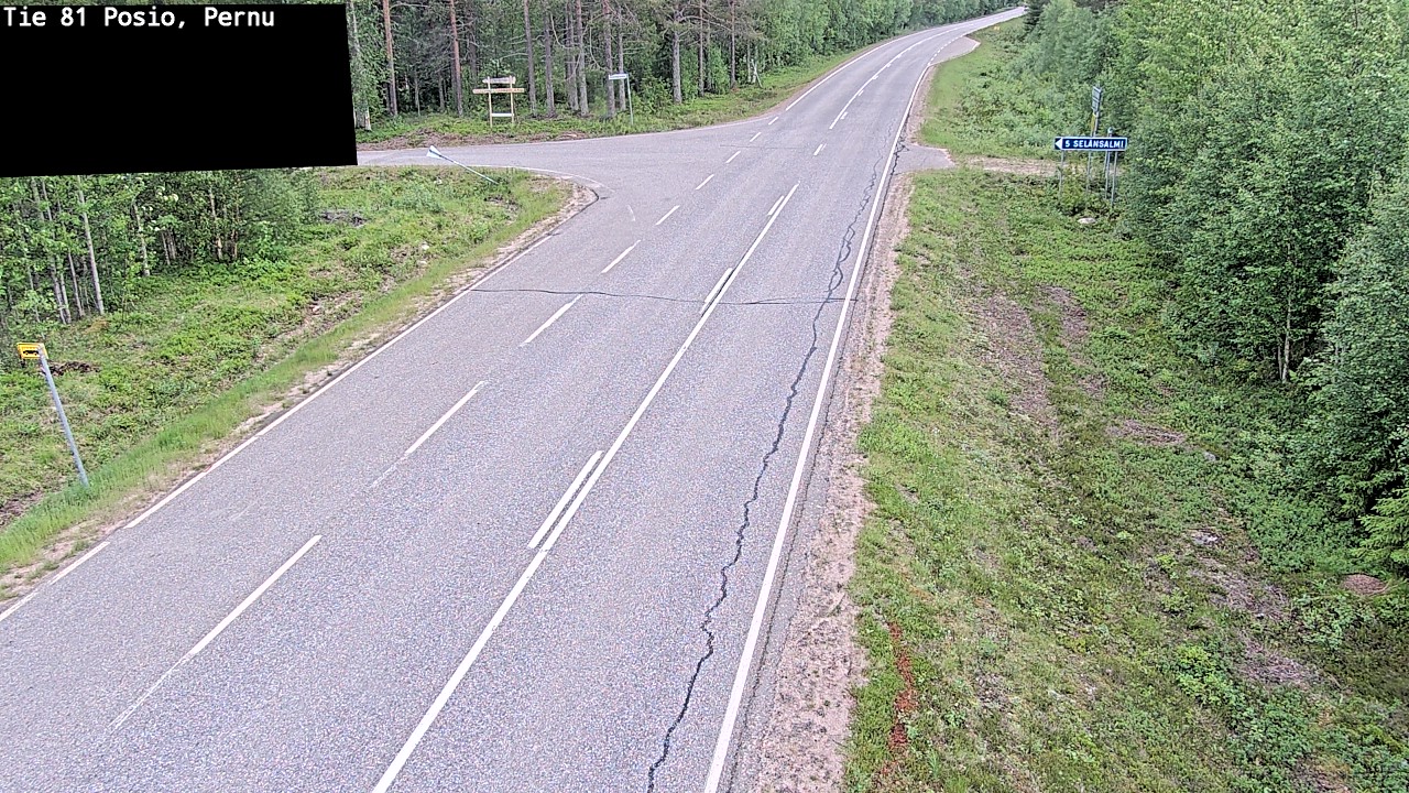 Weather Camera Image Road 81 Posio, Pernu, Posio, Lappi