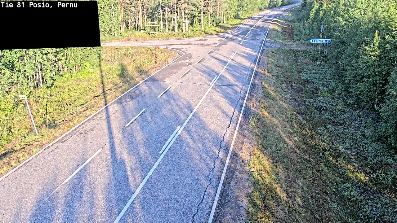 Weather Camera Image Road 81 Posio, Pernu, Posio, Lappi