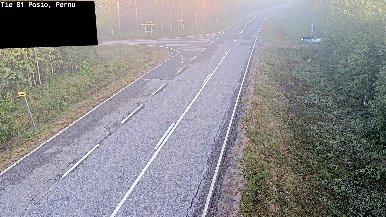 Weather Camera Image Road 81 Posio, Pernu, Posio, Lappi