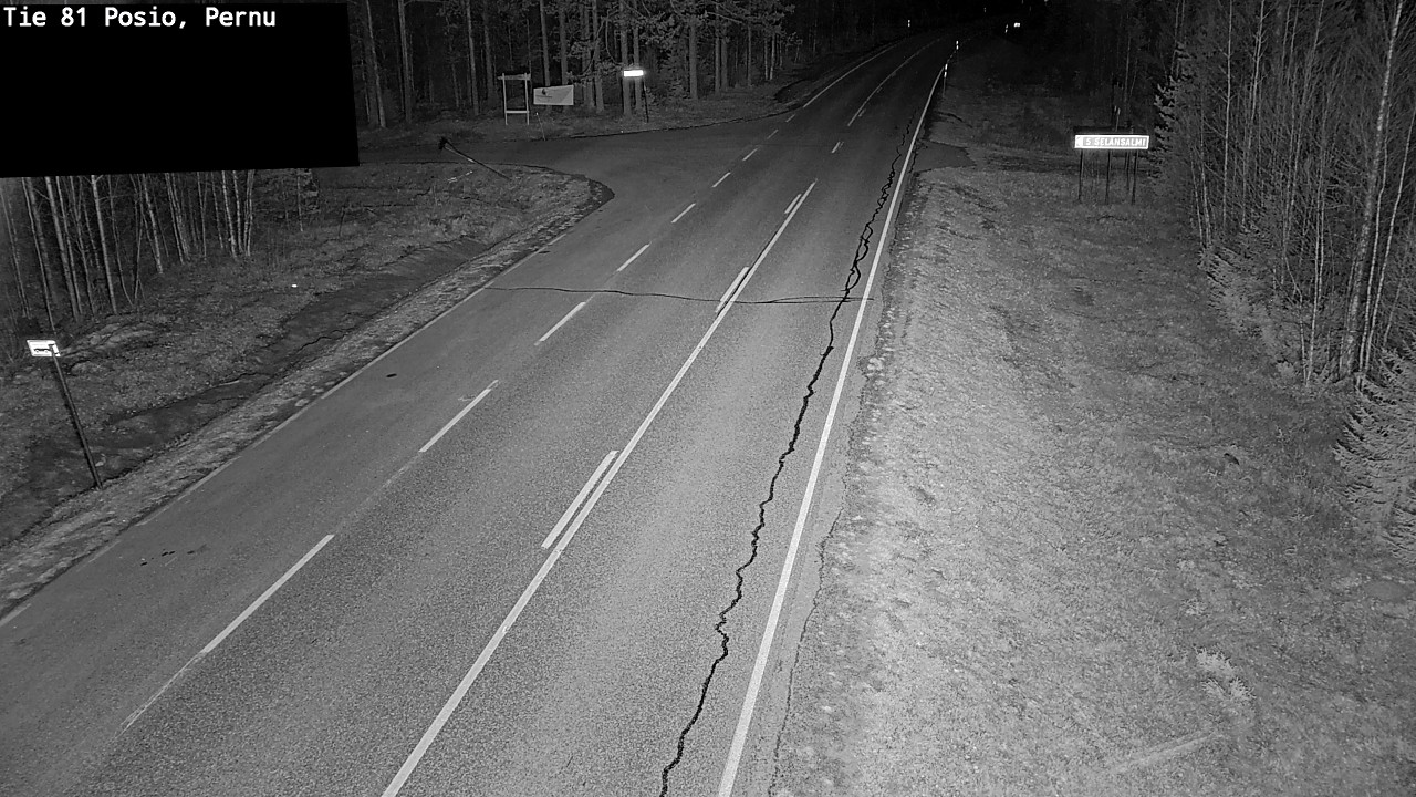 Weather Camera Image Väg 81 Posio, Pernu, Posio, Lappi