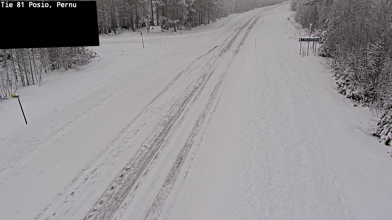Weather Camera Image Road 81 Posio, Pernu, Posio, Lappi