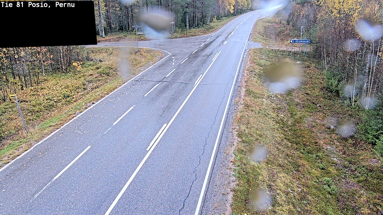 Weather Camera Image Väg 81 Posio, Pernu, Posio, Lappi