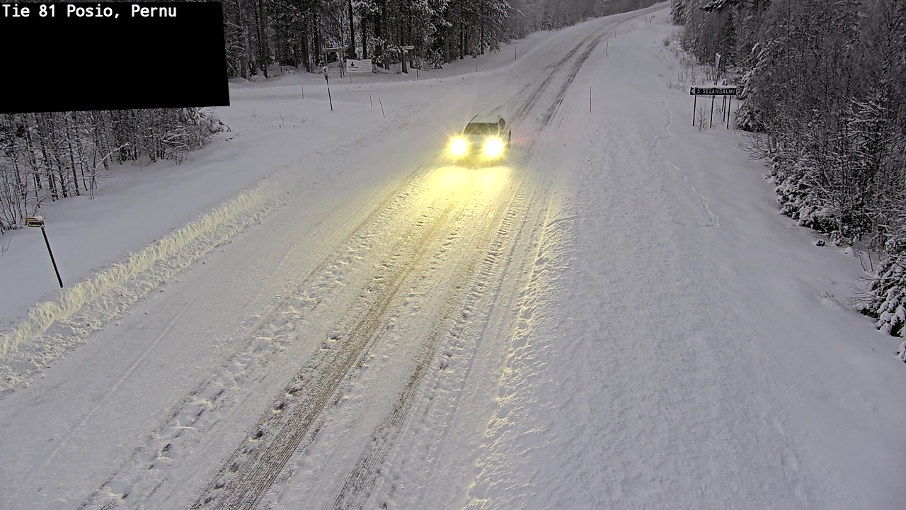 Weather Camera Image Road 81 Posio, Pernu, Posio, Lappi