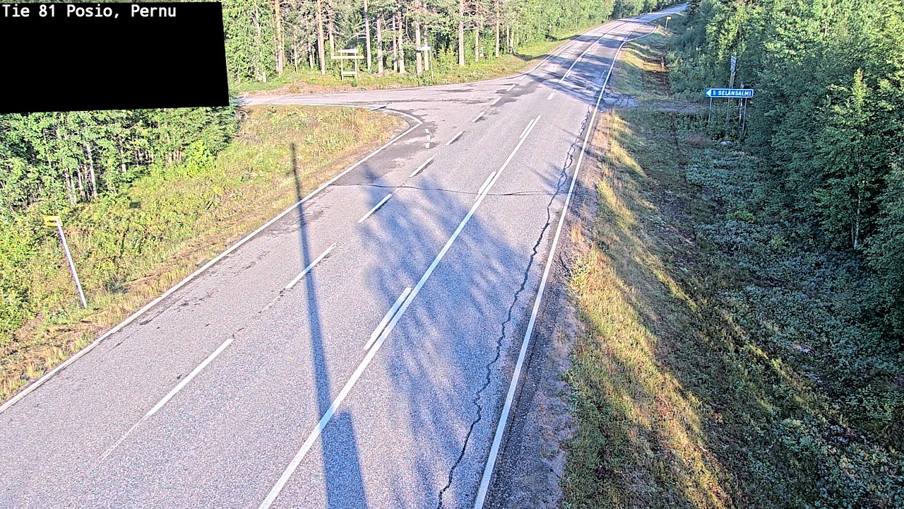 Weather Camera Image Road 81 Posio, Pernu, Posio, Lappi