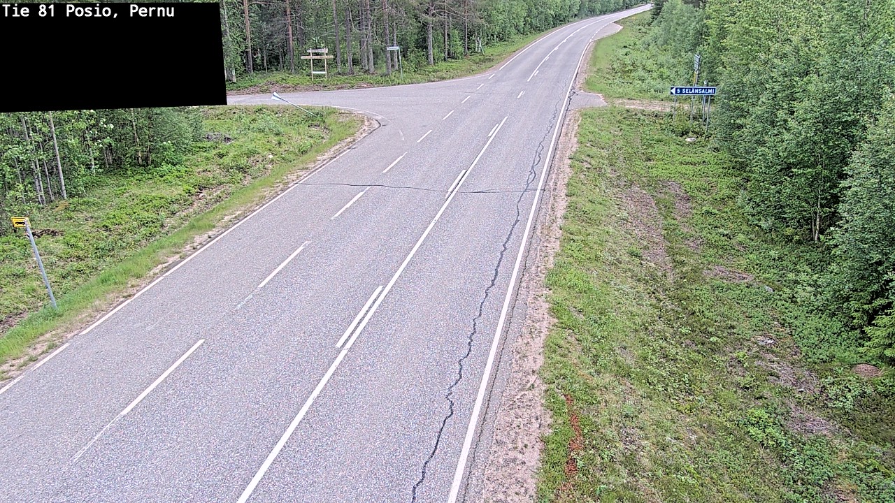 Weather Camera Image Road 81 Posio, Pernu, Posio, Lappi