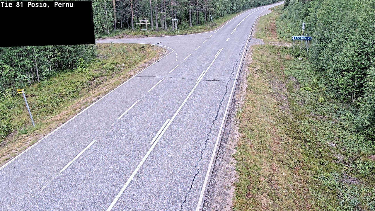 Weather Camera Image Road 81 Posio, Pernu, Posio, Lappi