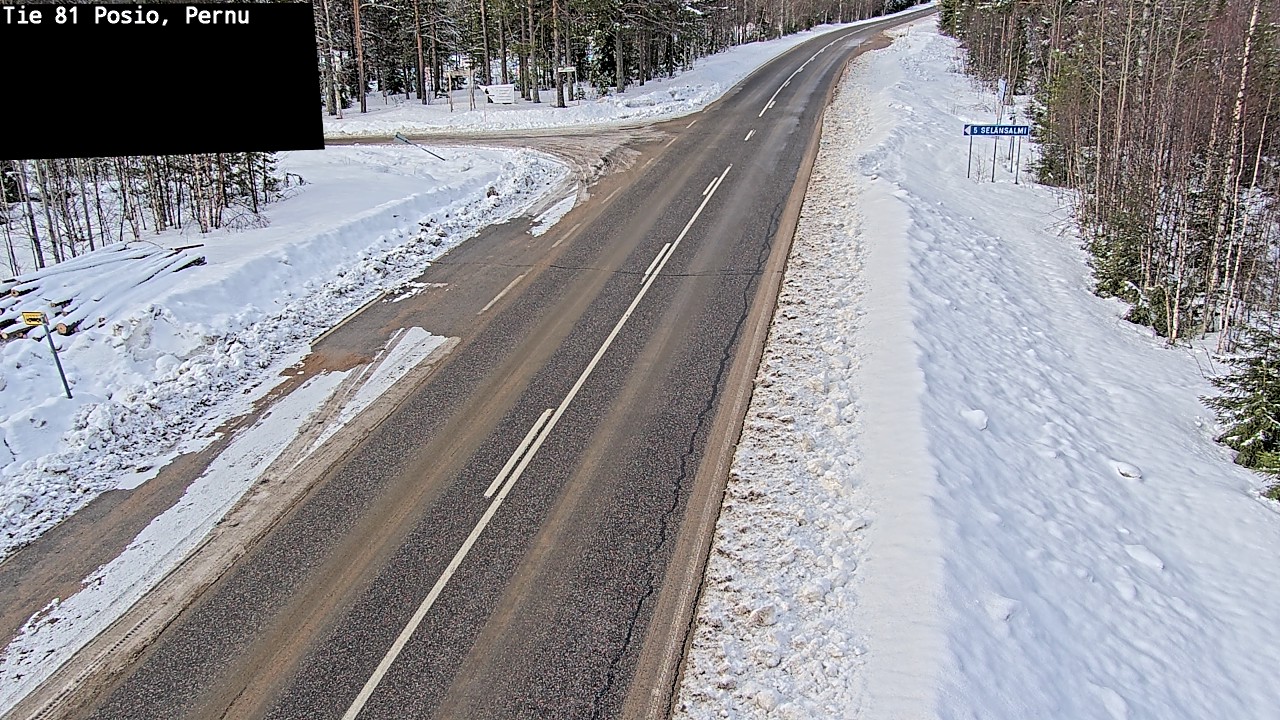 Weather Camera Image Road 81 Posio, Pernu, Posio, Lappi