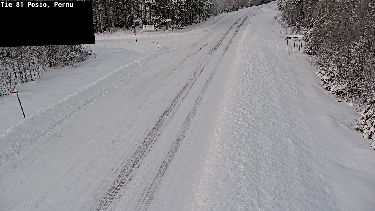 Weather Camera Image Road 81 Posio, Pernu, Posio, Lappi