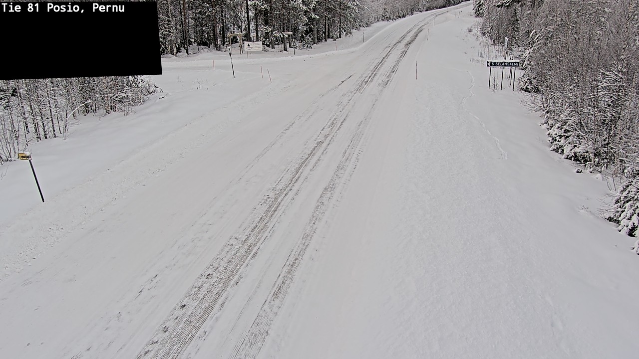 Weather Camera Image Road 81 Posio, Pernu, Posio, Lappi