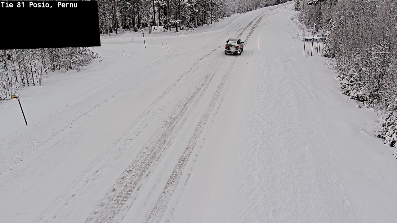 Weather Camera Image Road 81 Posio, Pernu, Posio, Lappi