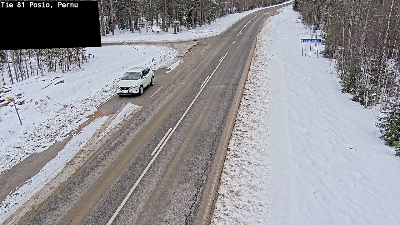 Weather Camera Image Road 81 Posio, Pernu, Posio, Lappi