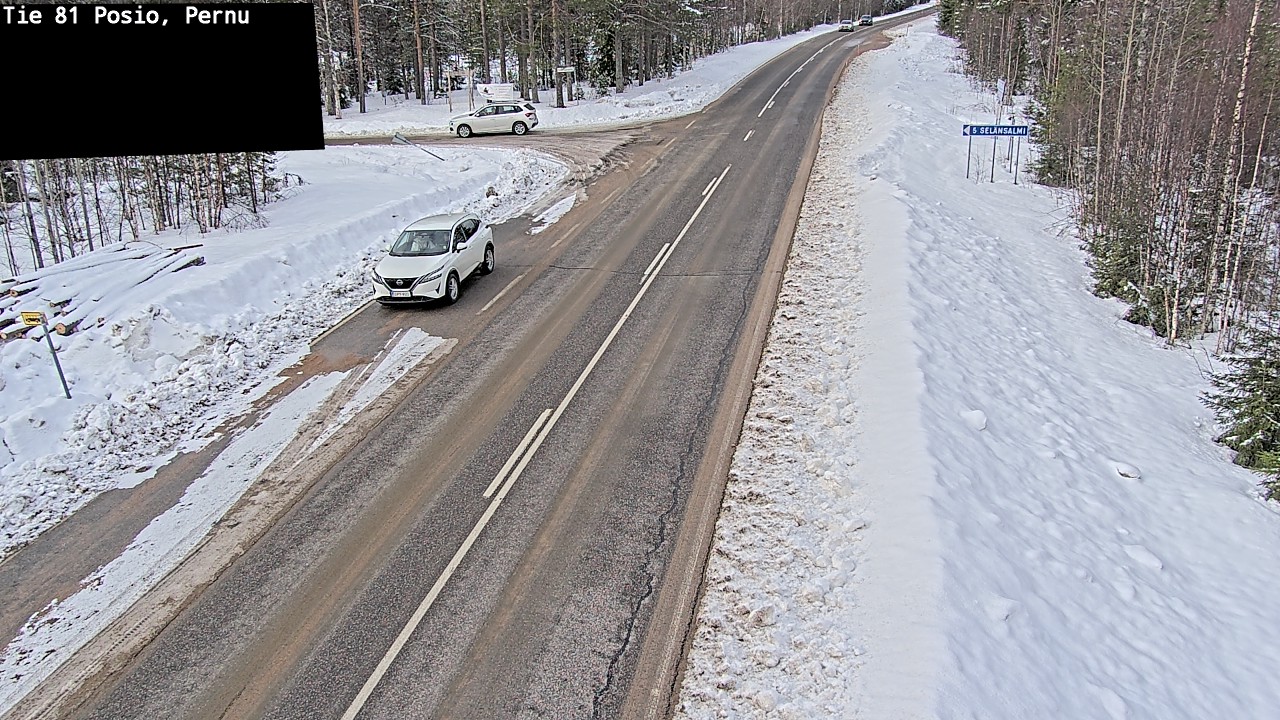 Weather Camera Image Road 81 Posio, Pernu, Posio, Lappi