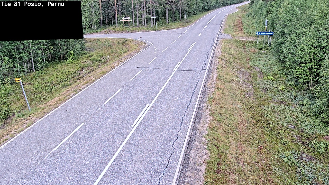 Weather Camera Image Road 81 Posio, Pernu, Posio, Lappi