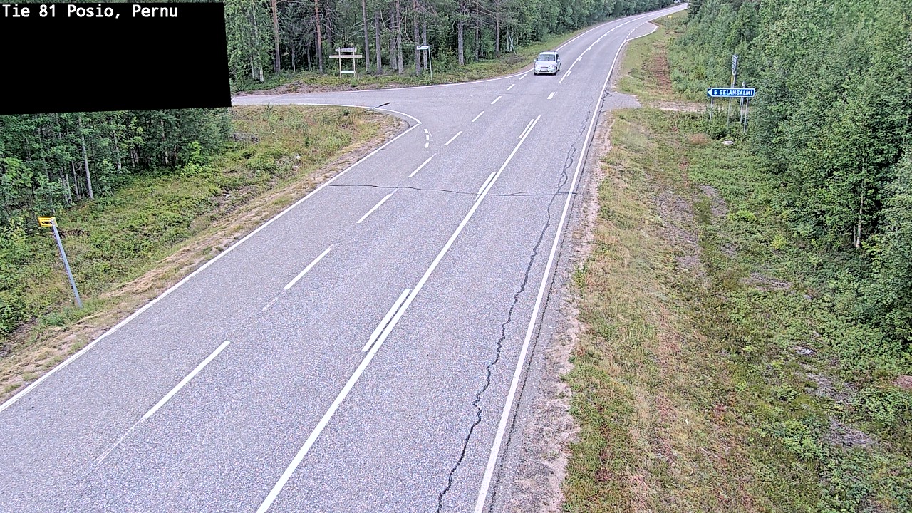 Kelikamerat Kuva Tie 81 Posio, Pernu, Posio, Lappi