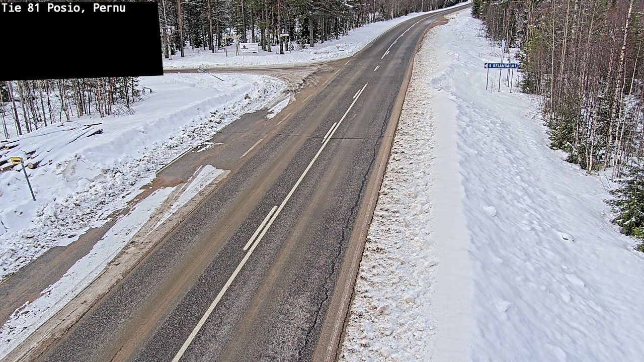 Weather Camera Image Road 81 Posio, Pernu, Posio, Lappi