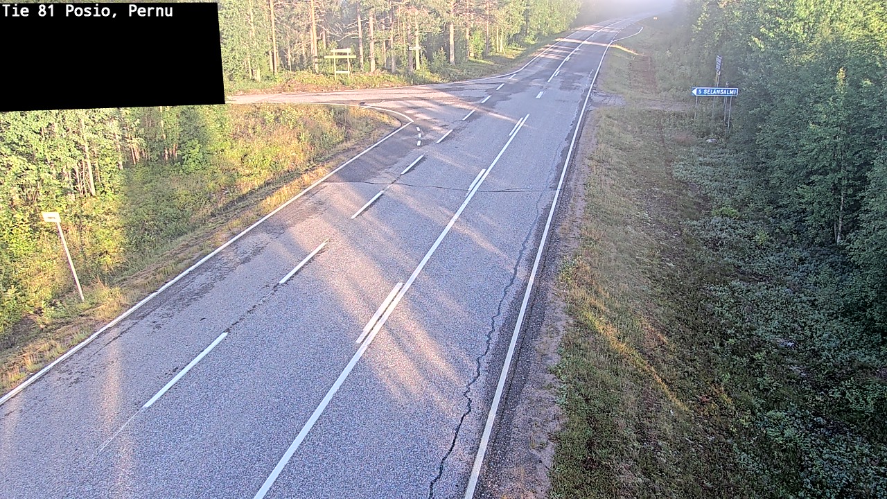 Weather Camera Image Road 81 Posio, Pernu, Posio, Lappi