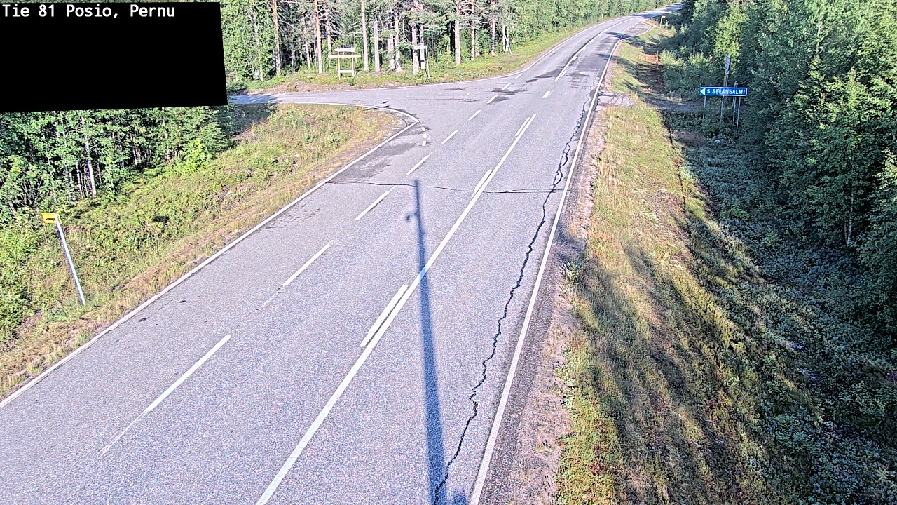 Weather Camera Image Road 81 Posio, Pernu, Posio, Lappi