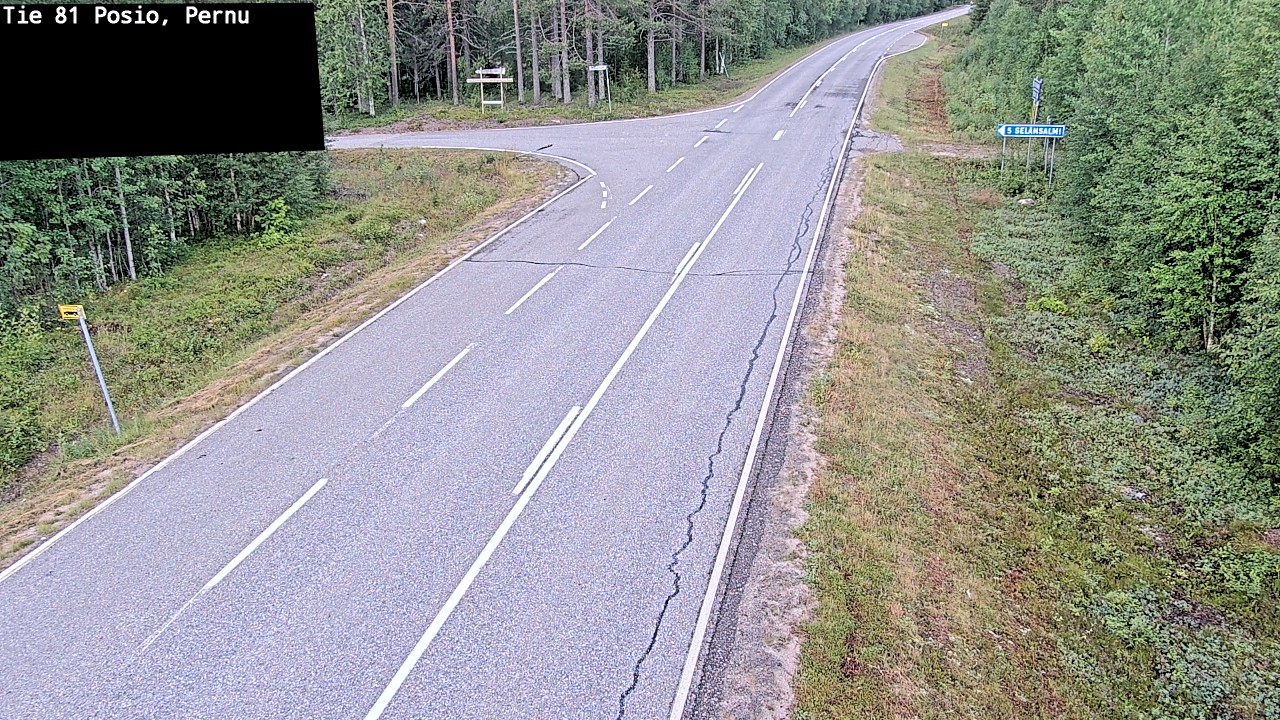 Weather Camera Image Road 81 Posio, Pernu, Posio, Lappi