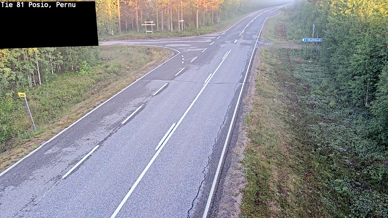 Weather Camera Image Road 81 Posio, Pernu, Posio, Lappi