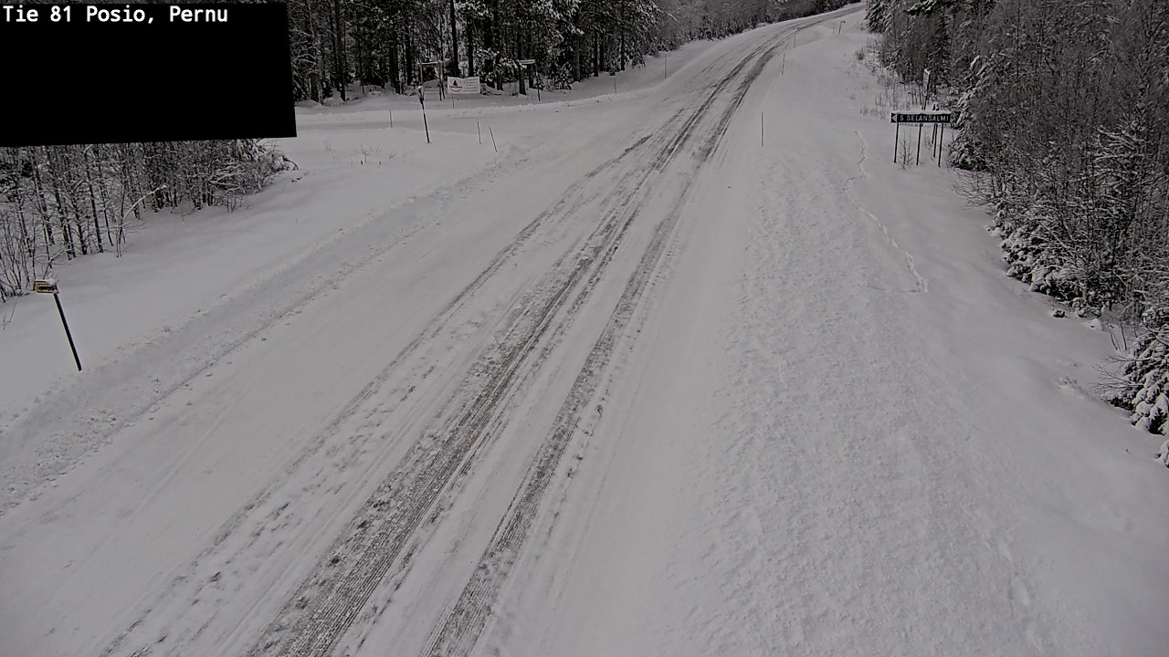 Weather Camera Image Väg 81 Posio, Pernu, Posio, Lappi