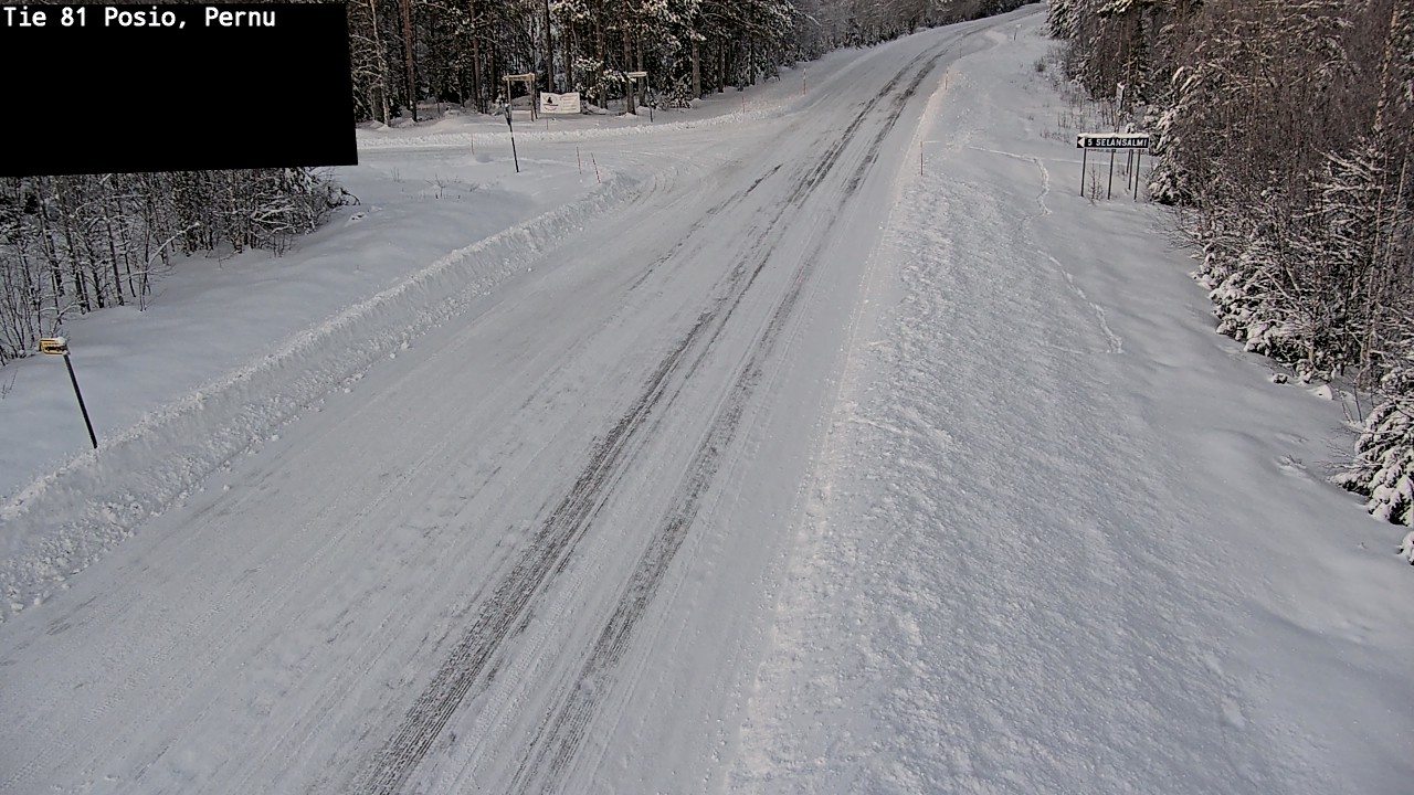 Weather Camera Image Road 81 Posio, Pernu, Posio, Lappi