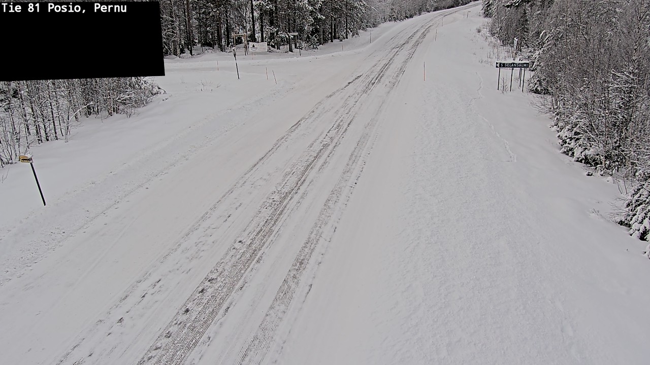 Weather Camera Image Road 81 Posio, Pernu, Posio, Lappi