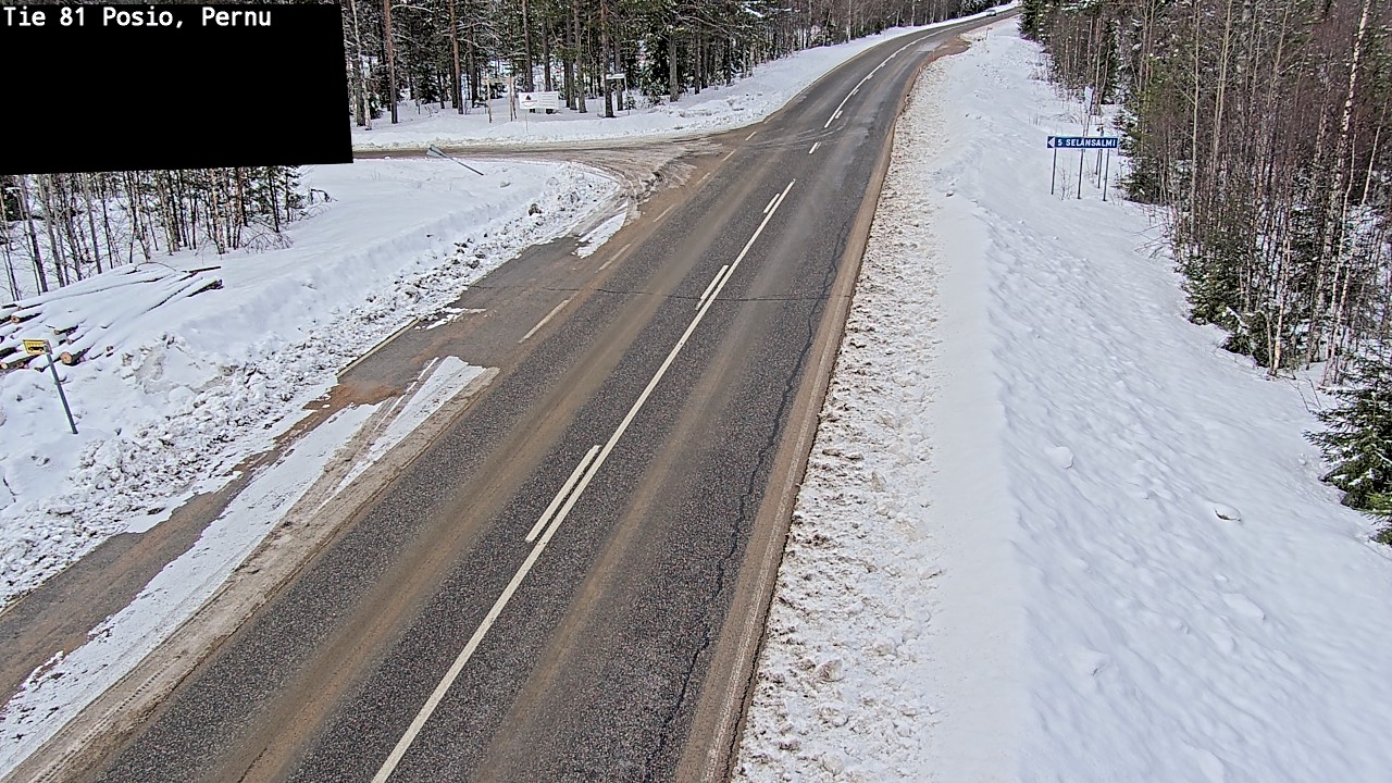 Weather Camera Image Road 81 Posio, Pernu, Posio, Lappi