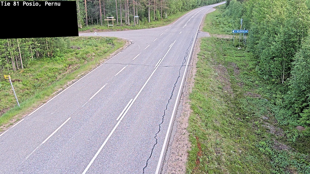 Kelikamerat Kuva Tie 81 Posio, Pernu, Posio, Lappi