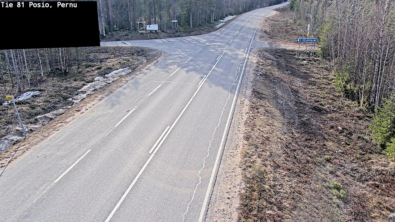 Weather Camera Image Väg 81 Posio, Pernu, Posio, Lappi