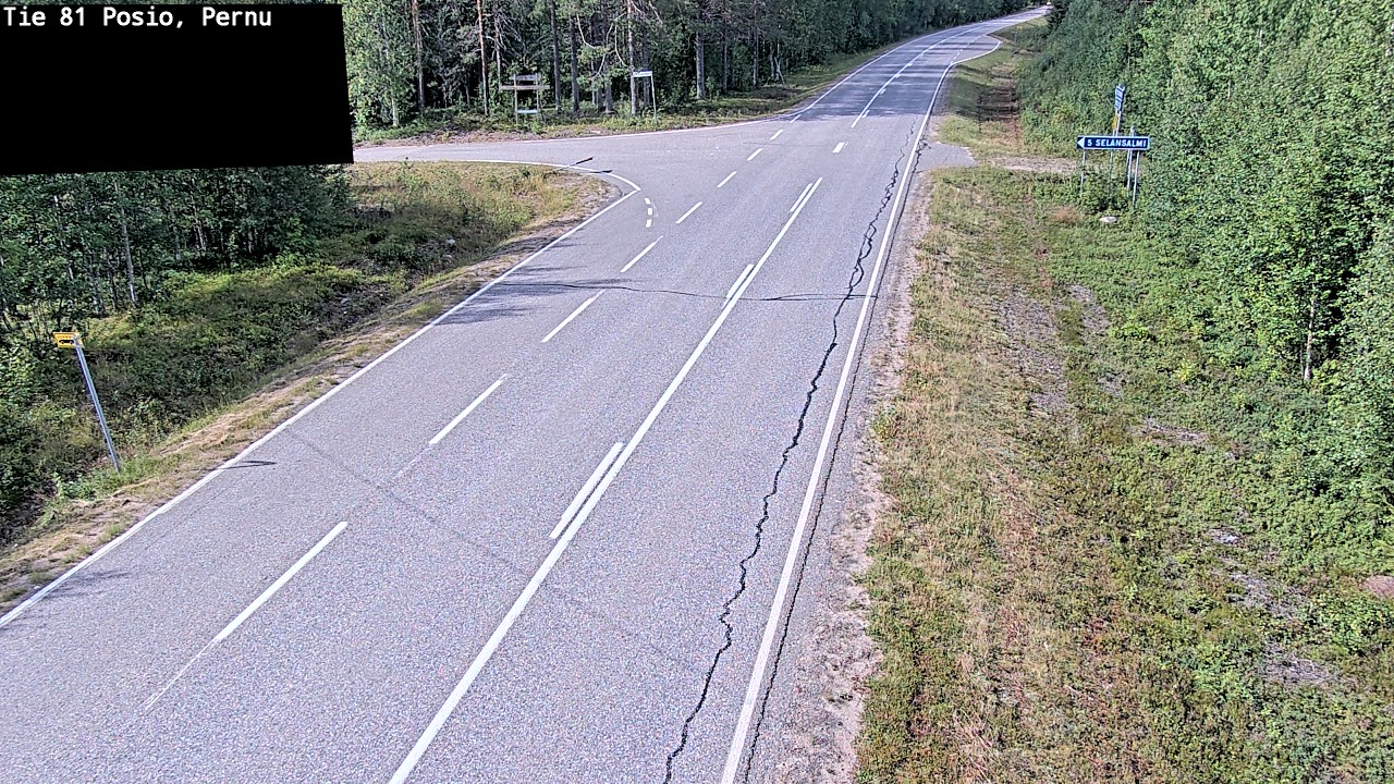Weather Camera Image Road 81 Posio, Pernu, Posio, Lappi