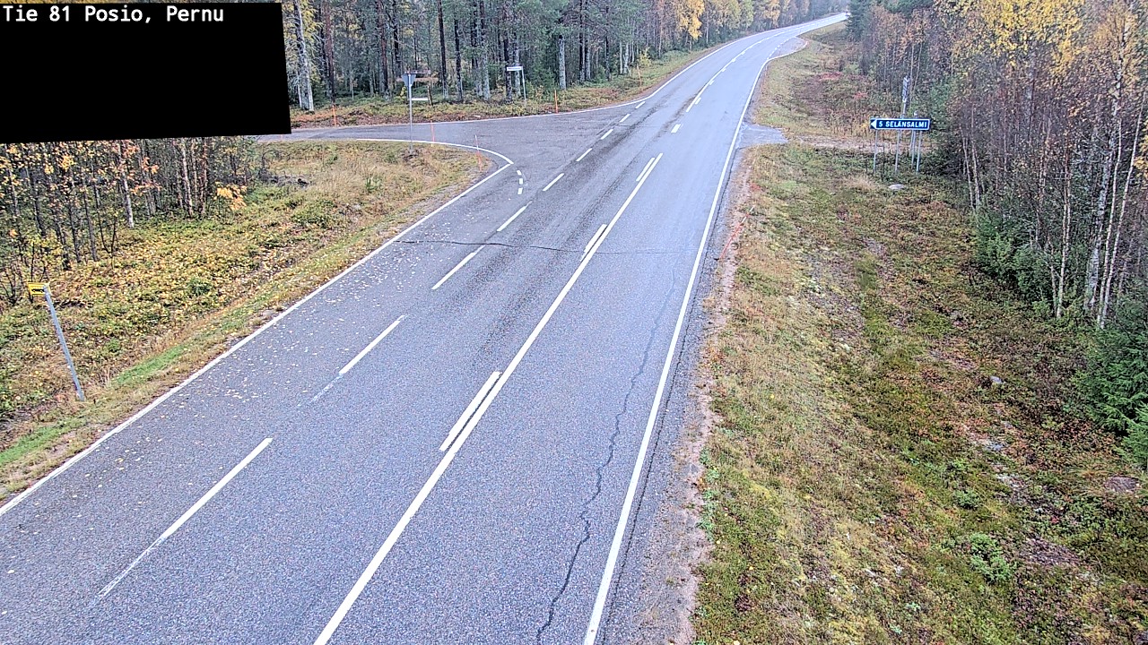 Weather Camera Image Road 81 Posio, Pernu, Posio, Lappi