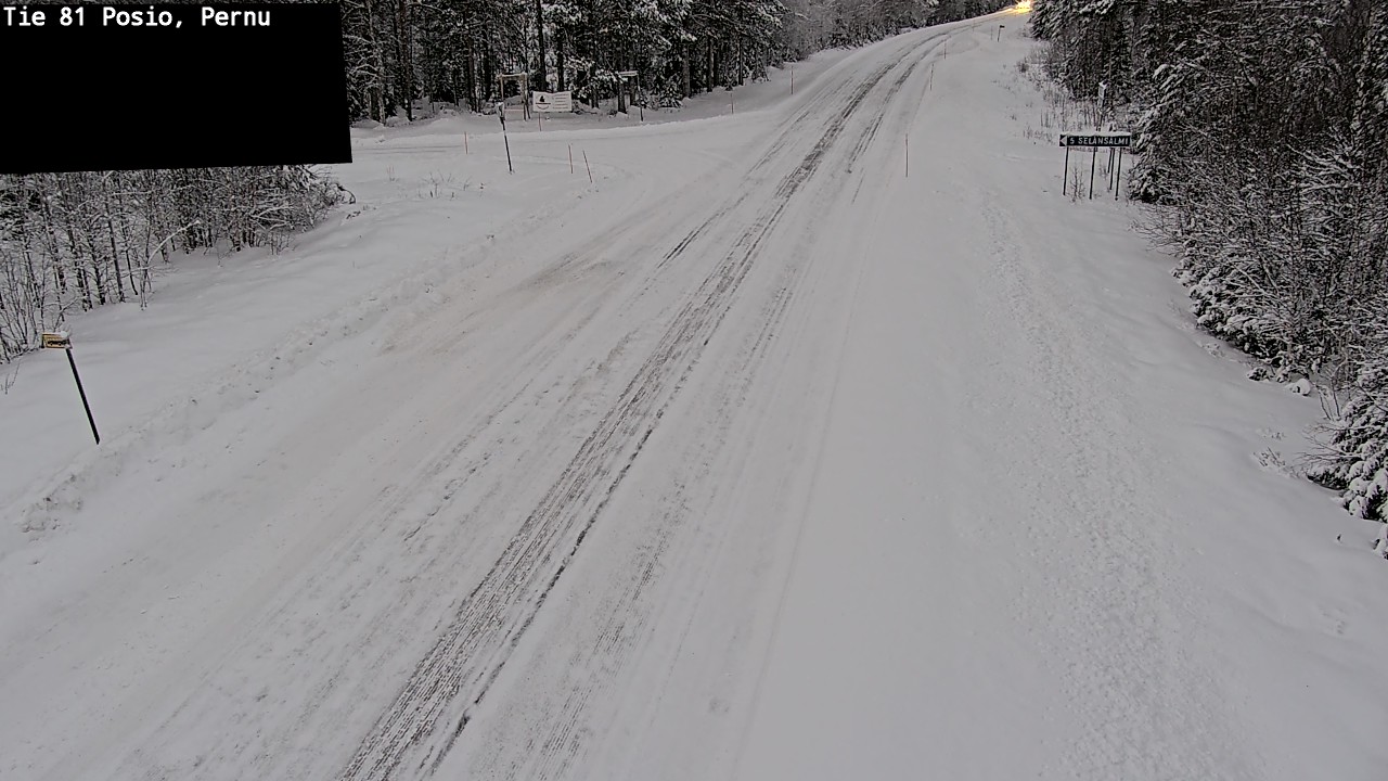 Kelikamerat Kuva Tie 81 Posio, Pernu, Posio, Lappi