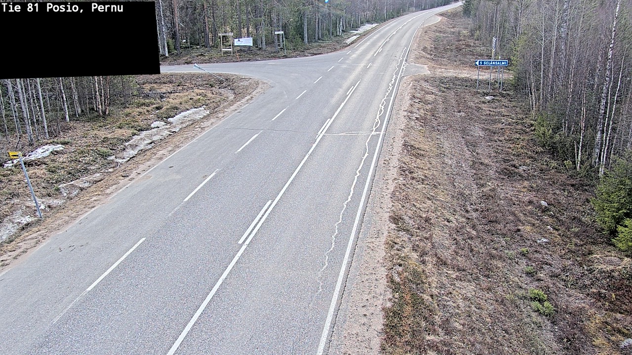 Weather Camera Image Väg 81 Posio, Pernu, Posio, Lappi