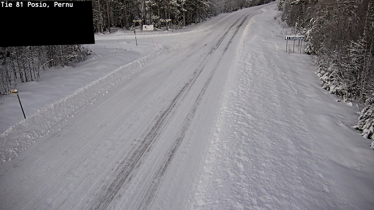 Weather Camera Image Road 81 Posio, Pernu, Posio, Lappi