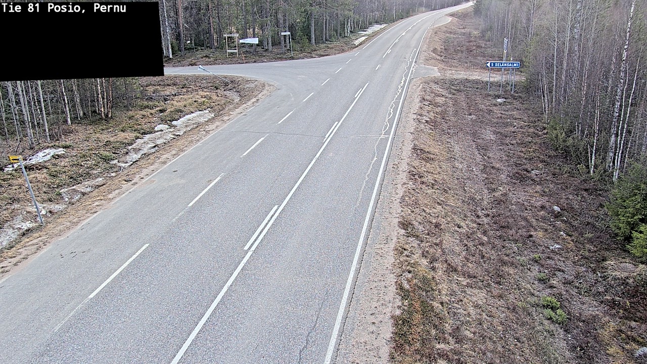Weather Camera Image Väg 81 Posio, Pernu, Posio, Lappi
