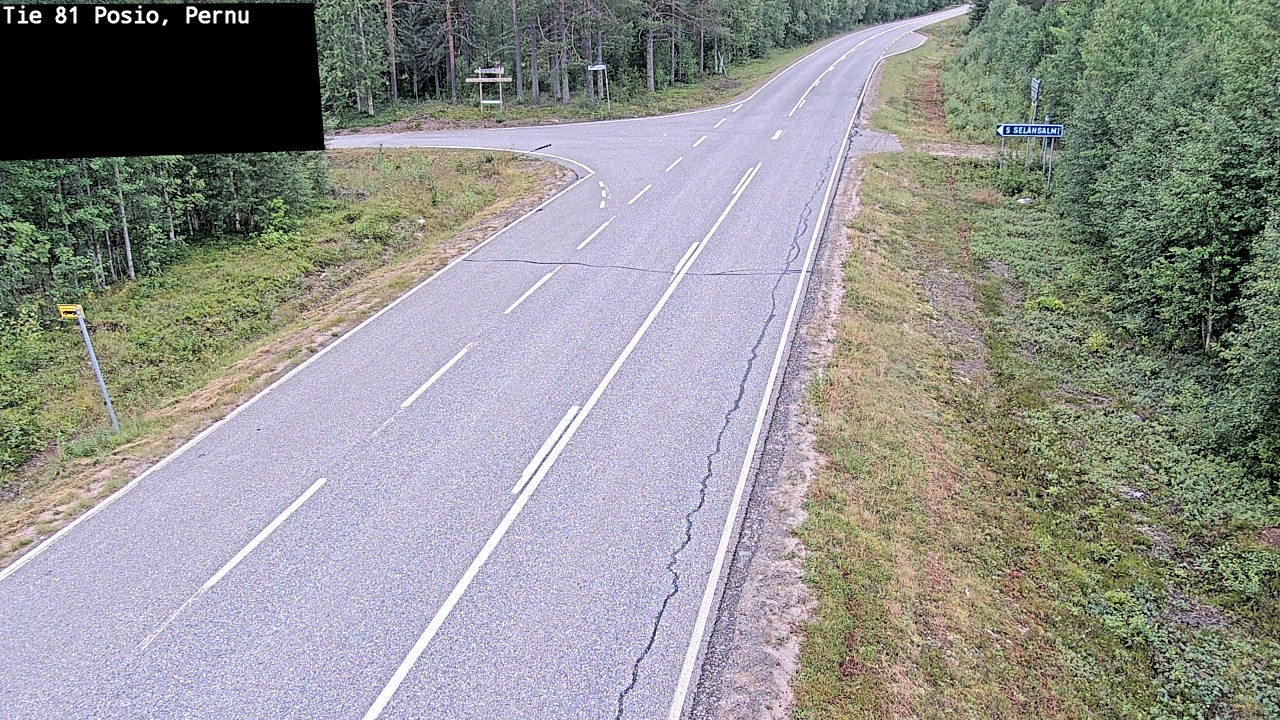 Weather Camera Image Road 81 Posio, Pernu, Posio, Lappi