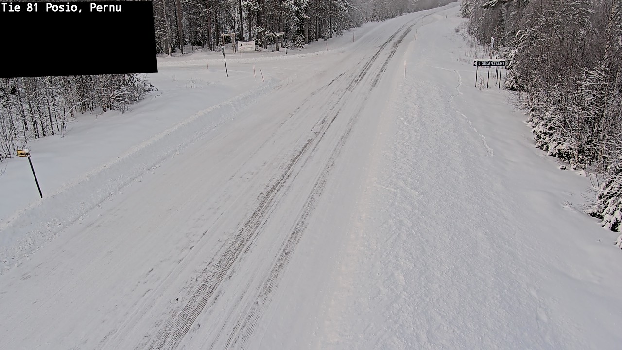 Weather Camera Image Road 81 Posio, Pernu, Posio, Lappi