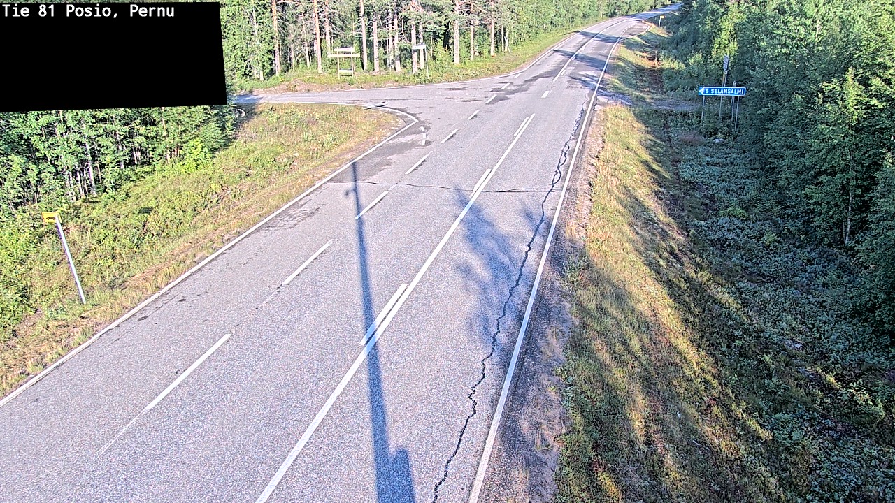 Weather Camera Image Road 81 Posio, Pernu, Posio, Lappi