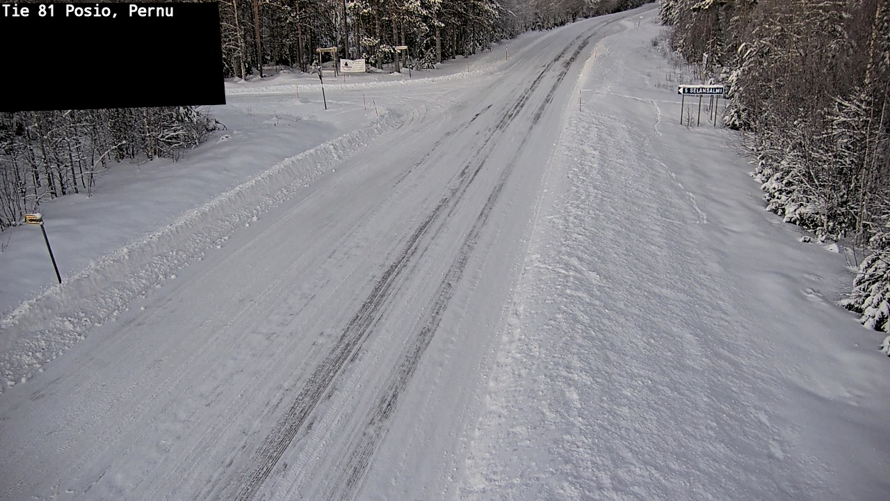 Weather Camera Image Road 81 Posio, Pernu, Posio, Lappi