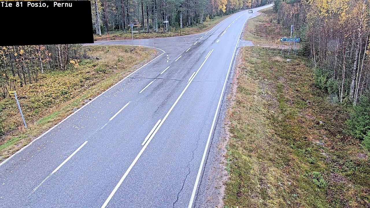 Weather Camera Image Road 81 Posio, Pernu, Posio, Lappi