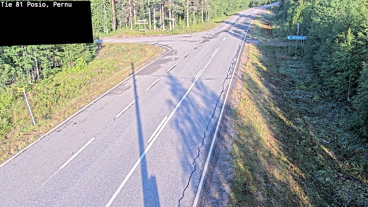 Weather Camera Image Road 81 Posio, Pernu, Posio, Lappi