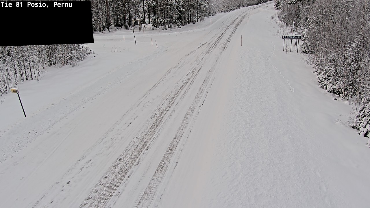 Weather Camera Image Road 81 Posio, Pernu, Posio, Lappi