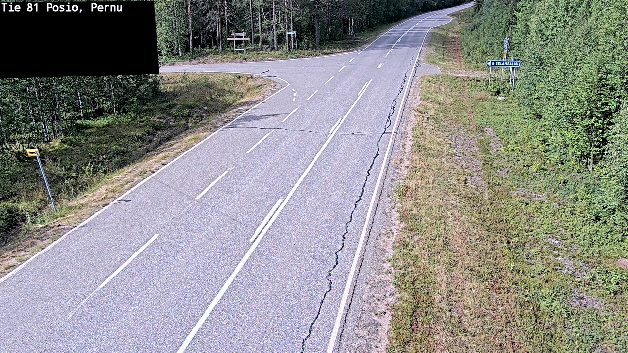Weather Camera Image Väg 81 Posio, Pernu, Posio, Lappi
