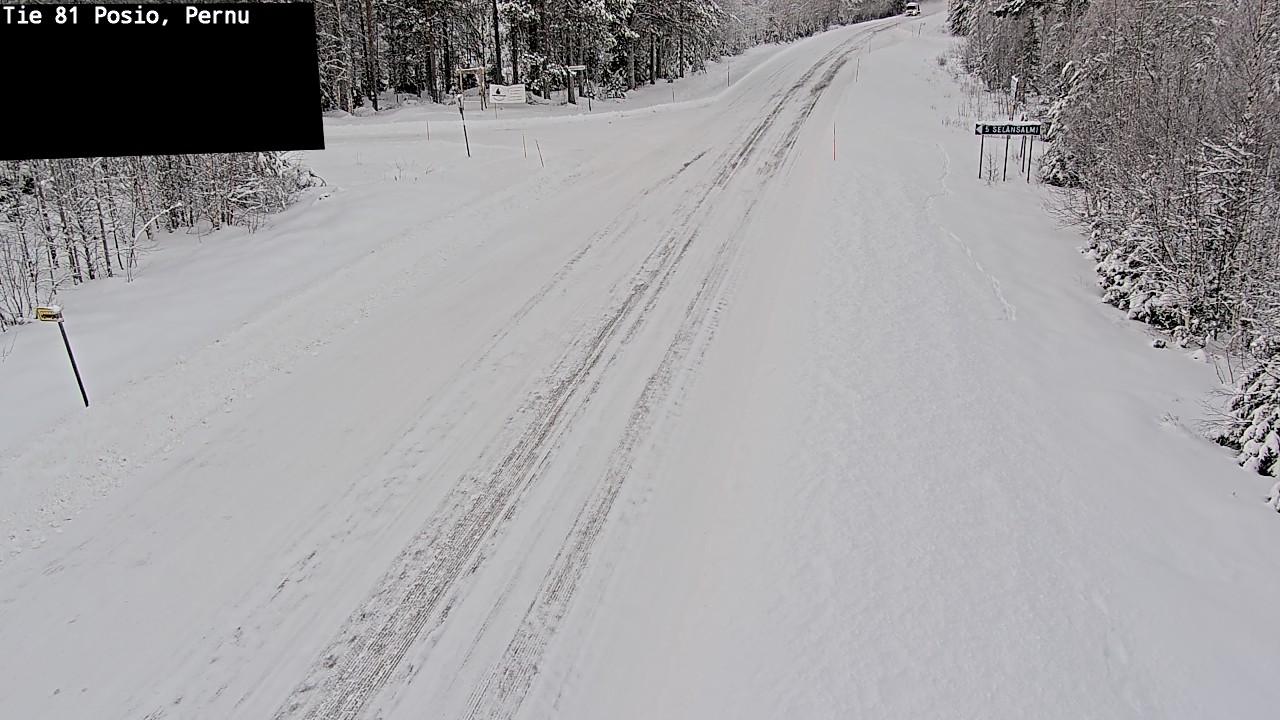 Weather Camera Image Road 81 Posio, Pernu, Posio, Lappi