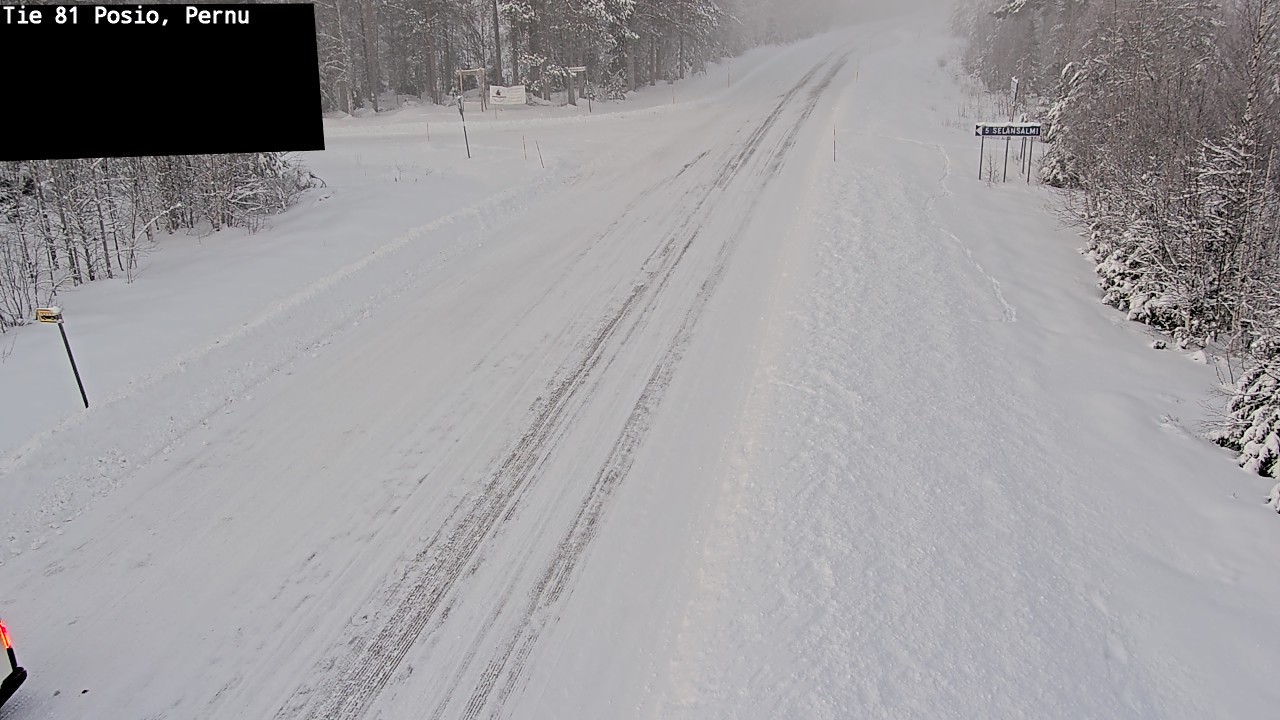 Weather Camera Image Road 81 Posio, Pernu, Posio, Lappi