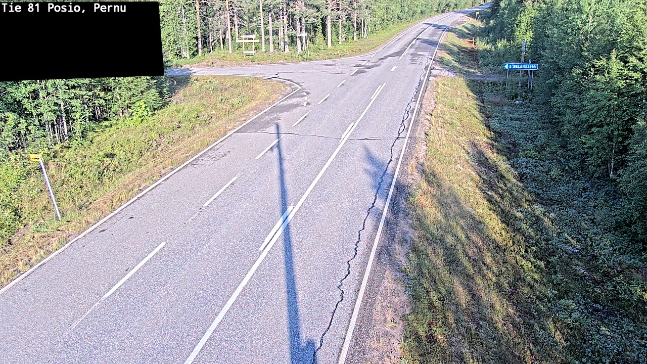 Weather Camera Image Road 81 Posio, Pernu, Posio, Lappi