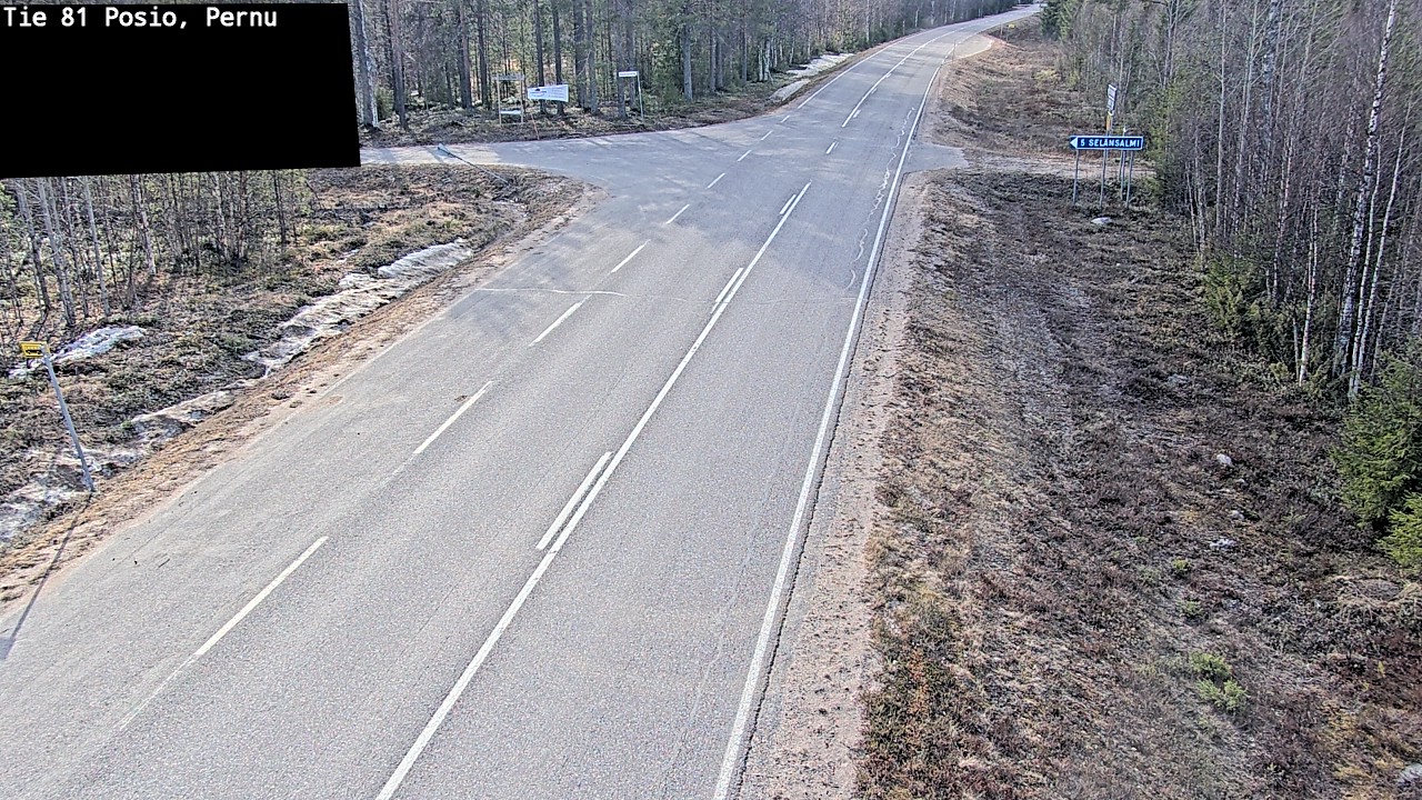 Weather Camera Image Väg 81 Posio, Pernu, Posio, Lappi